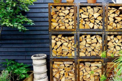 Burni wood storage - Garden Club London